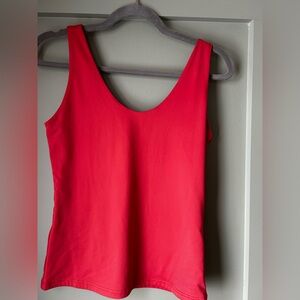 Women's Red Sleeveless Top